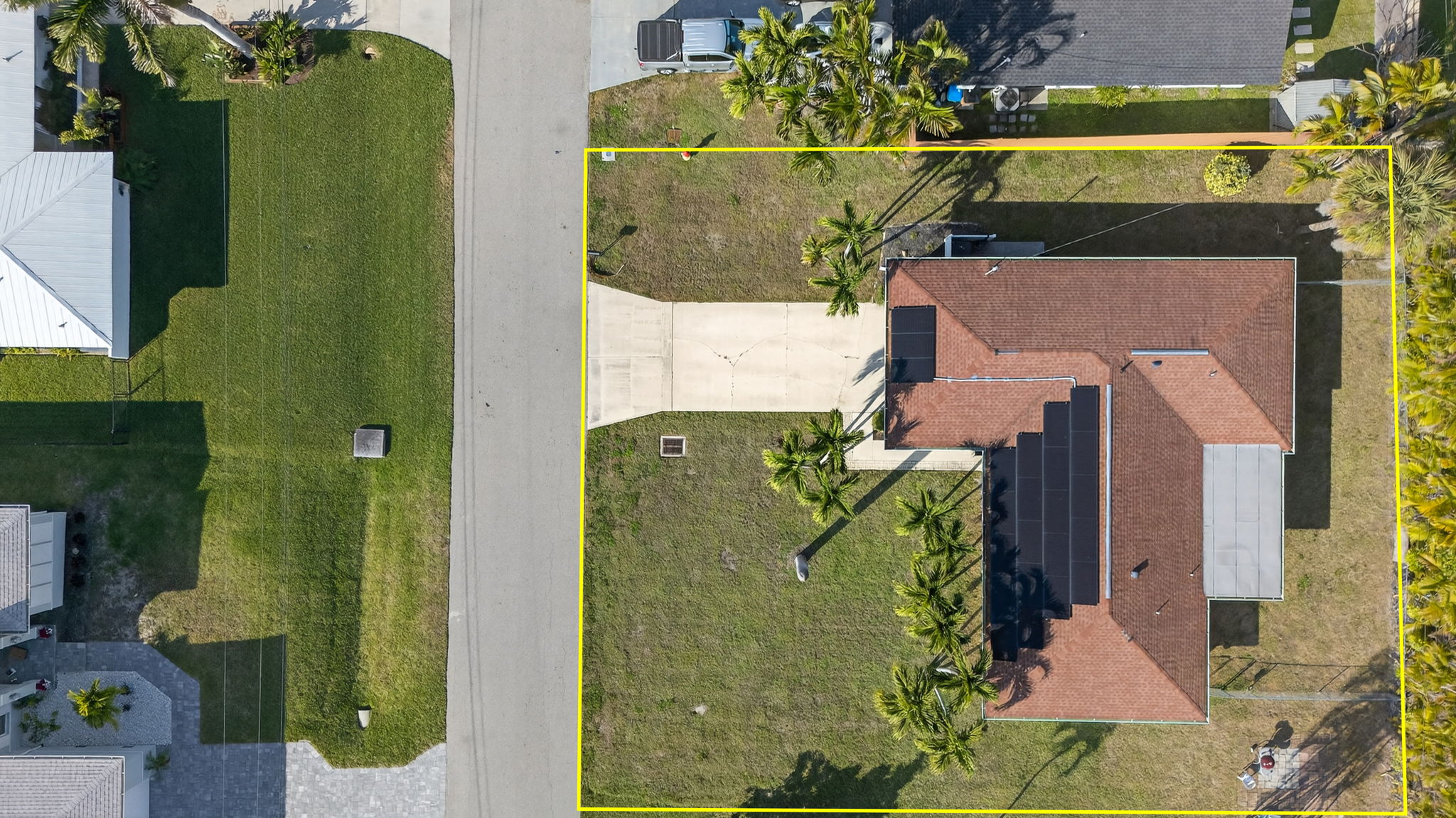 Aerial Overview - lot line