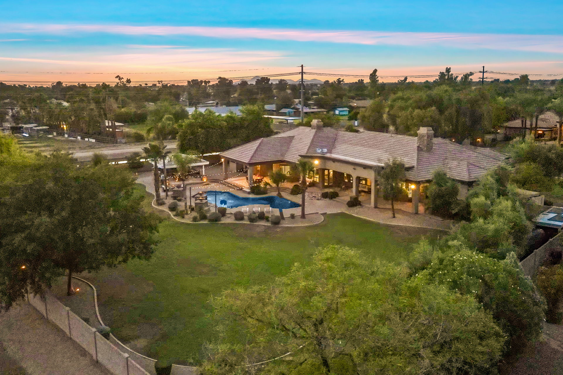 Aerial Backyard