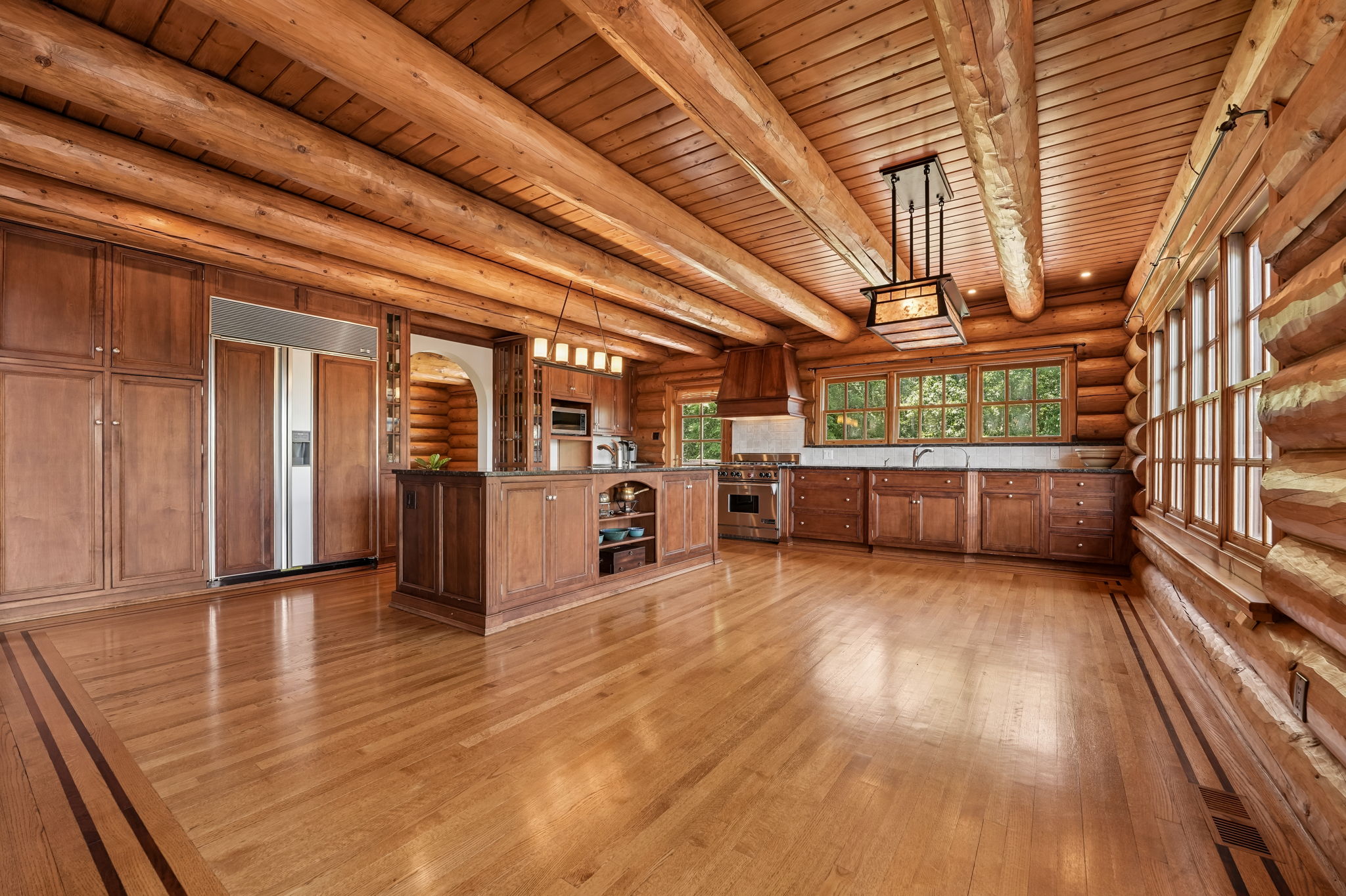 Kitchen with space for a dining area