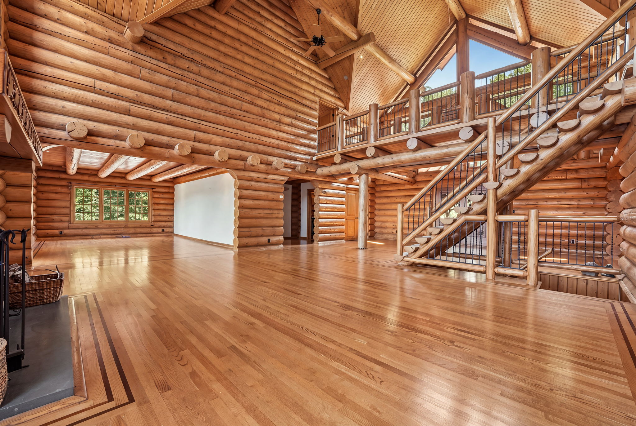Living Room with view to staircase to 2nd floor