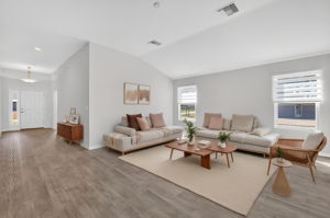 Living Room and Foyer -Virtually Staged