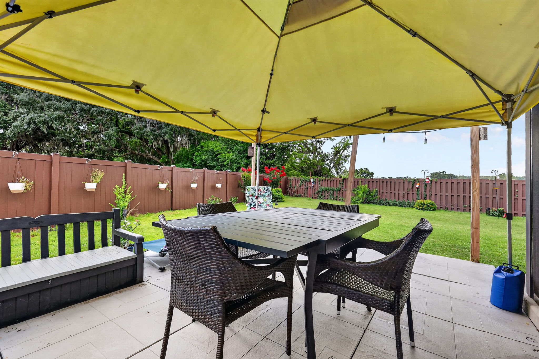 Patio with PRIVATE Fenced Yard