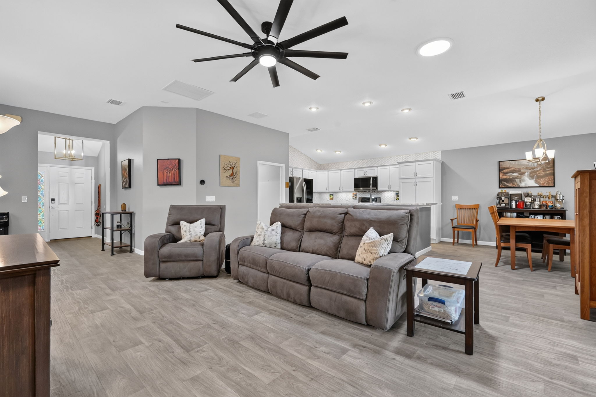 Dinette, Kitchen, and Living Room