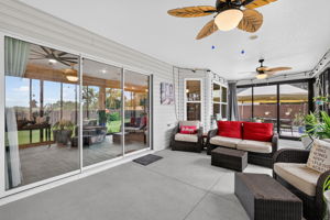 Glass-Enclosed Lanai with Patio