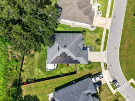 Aerial Side Elevation with PRIVATE Fully-Fenced Yard and ROOM FOR A POOL!