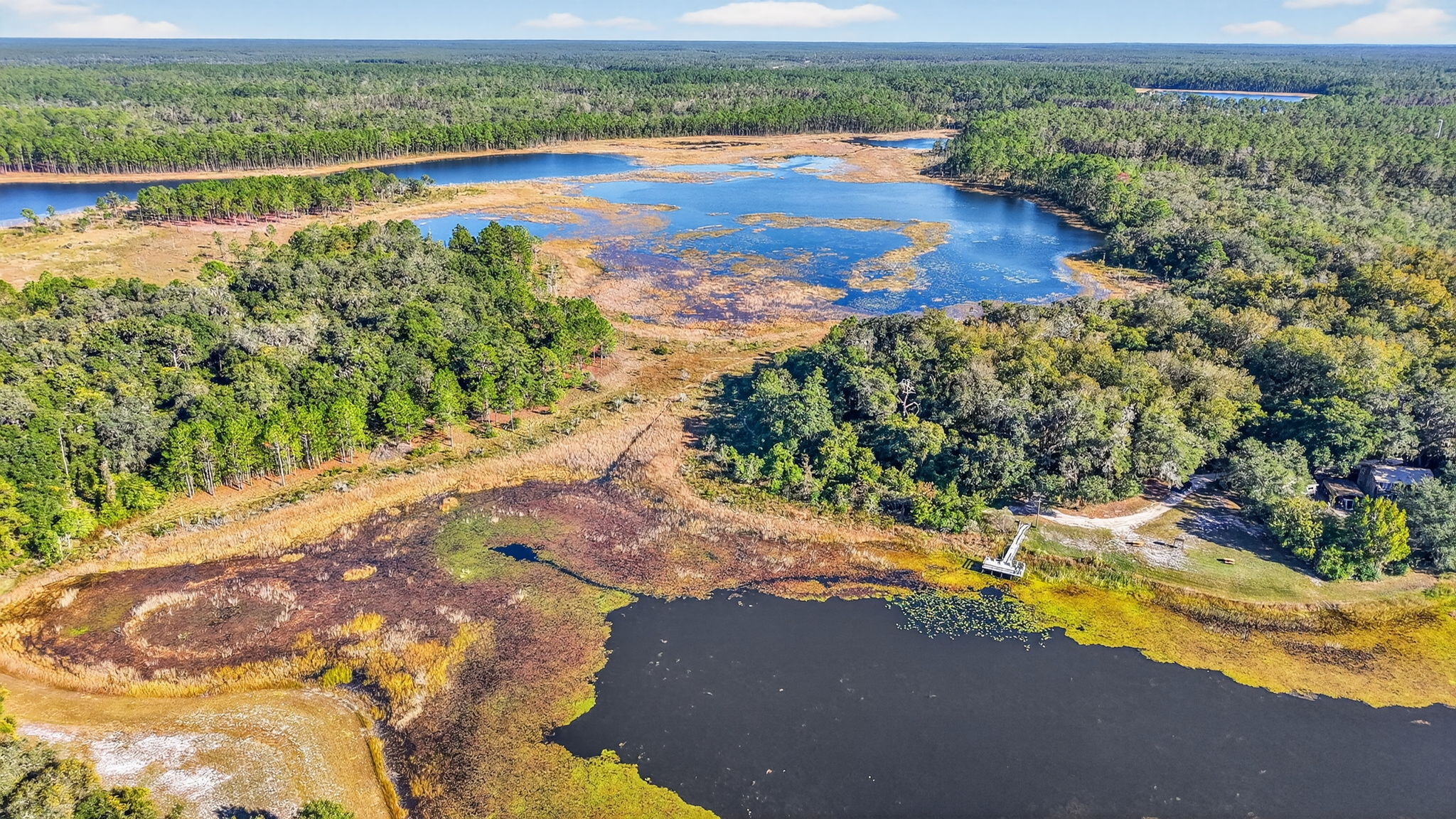 Aerial of Lake Catherine