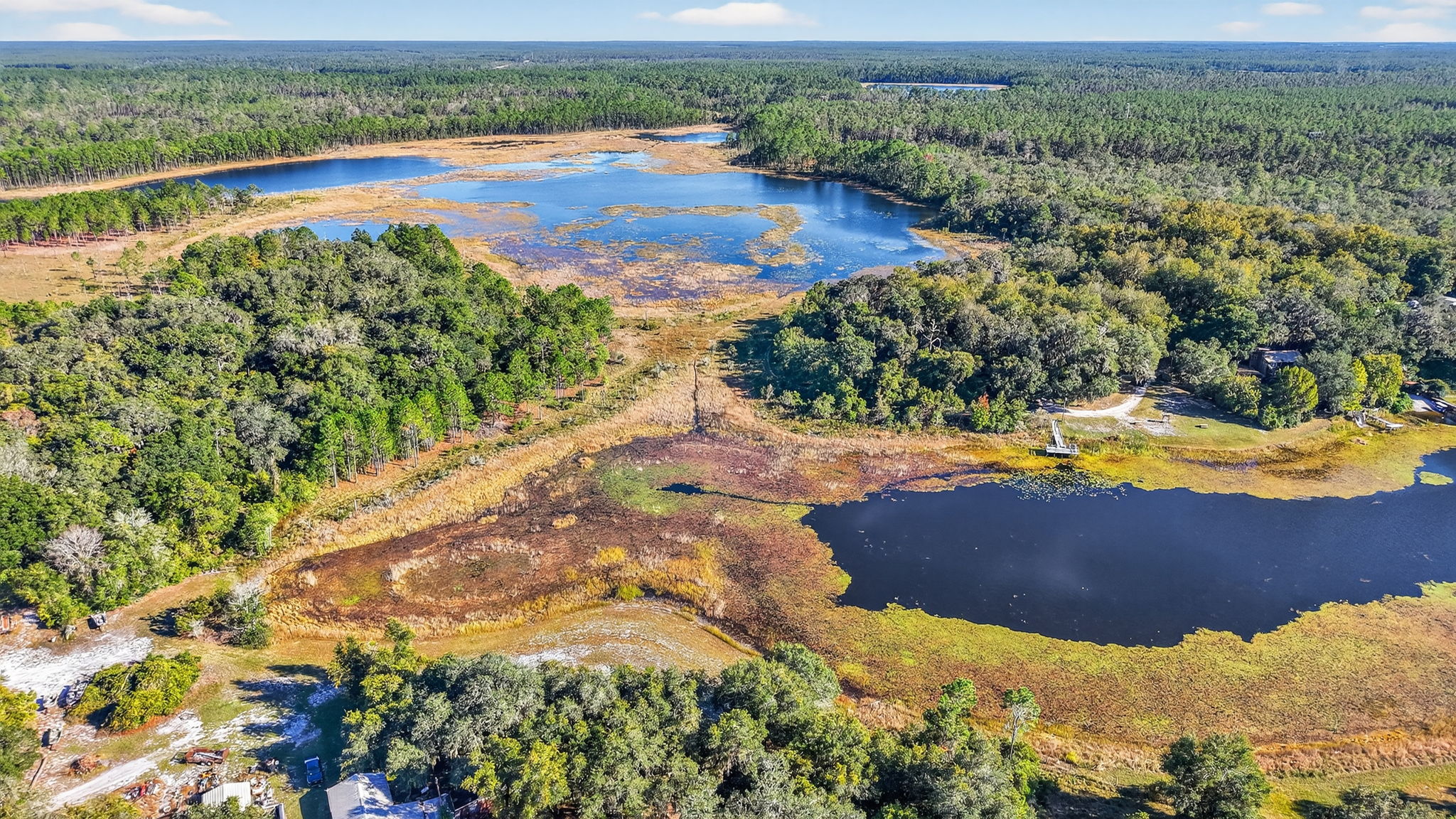 Aerial of Lake Catherine