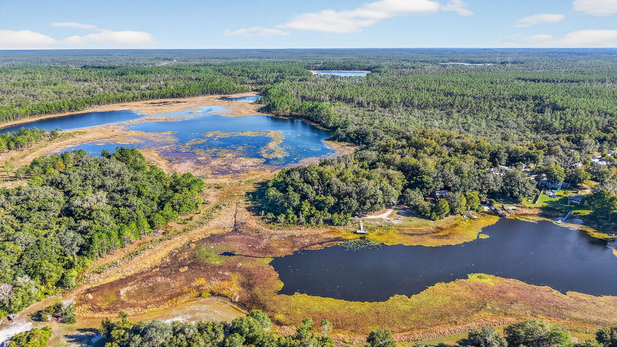 Aerial of Lake Catherine