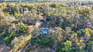 Aerial Rear Elevation with Deck and Swimming Pool