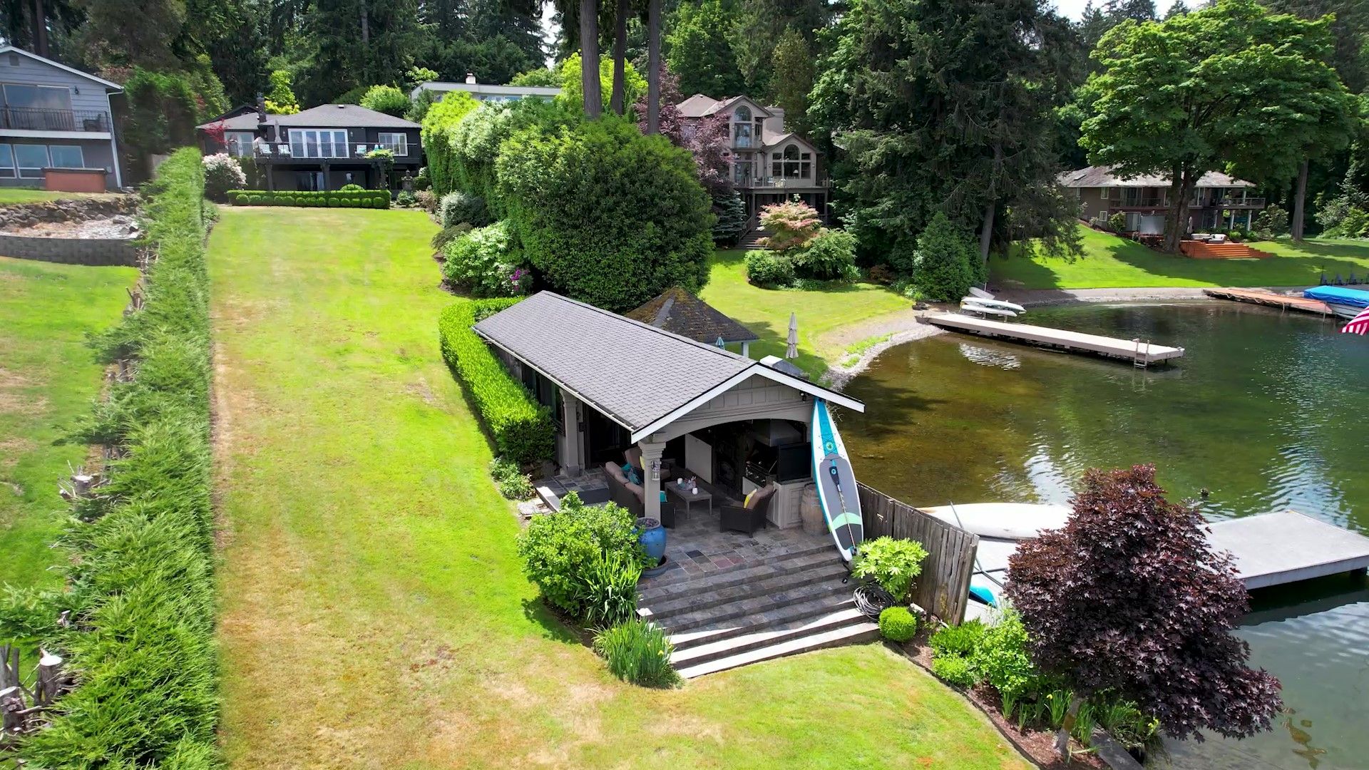 400 Sq Ft Cabana and Backyard View