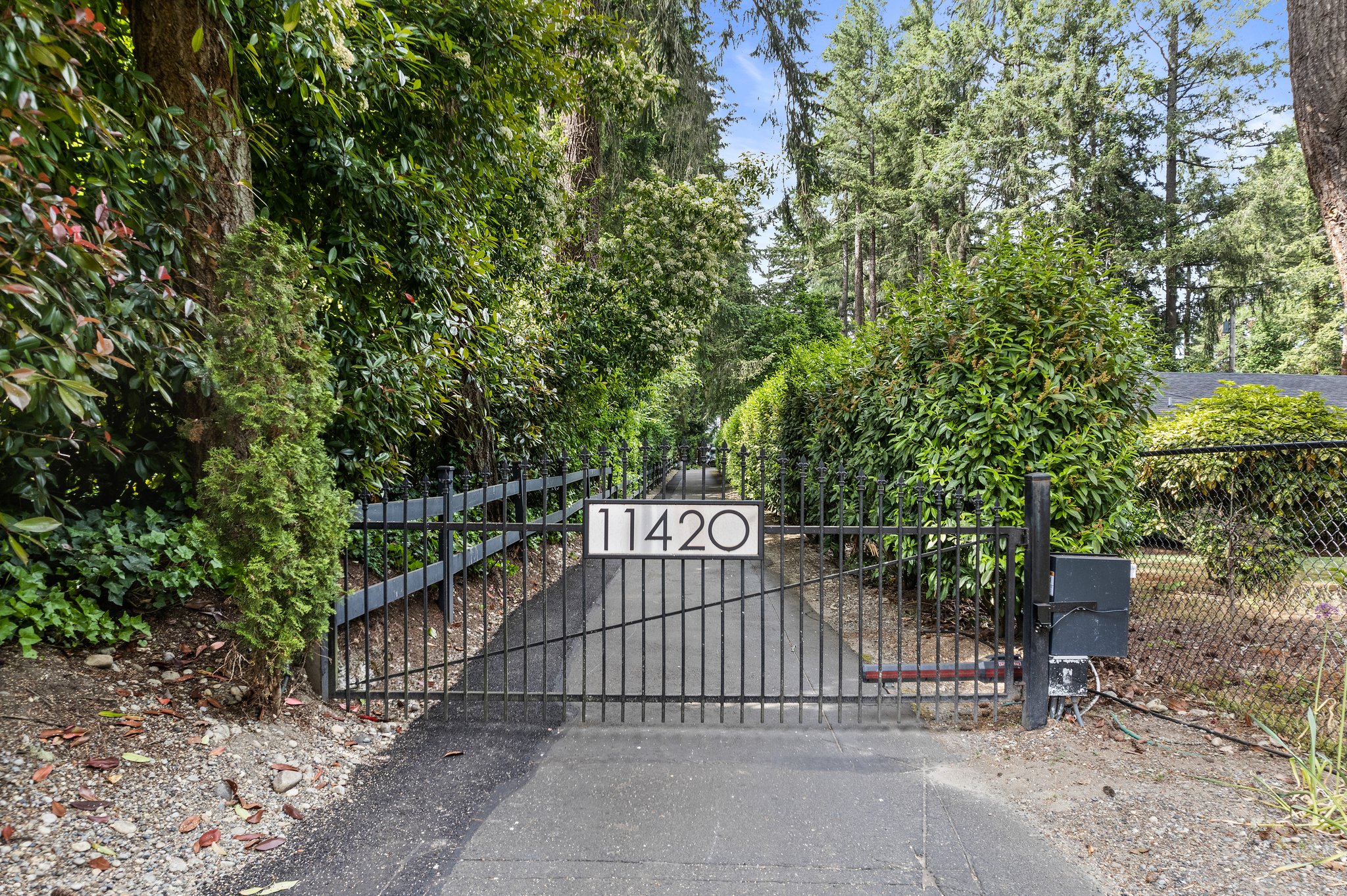 Private Gate with Personal Code and Remote