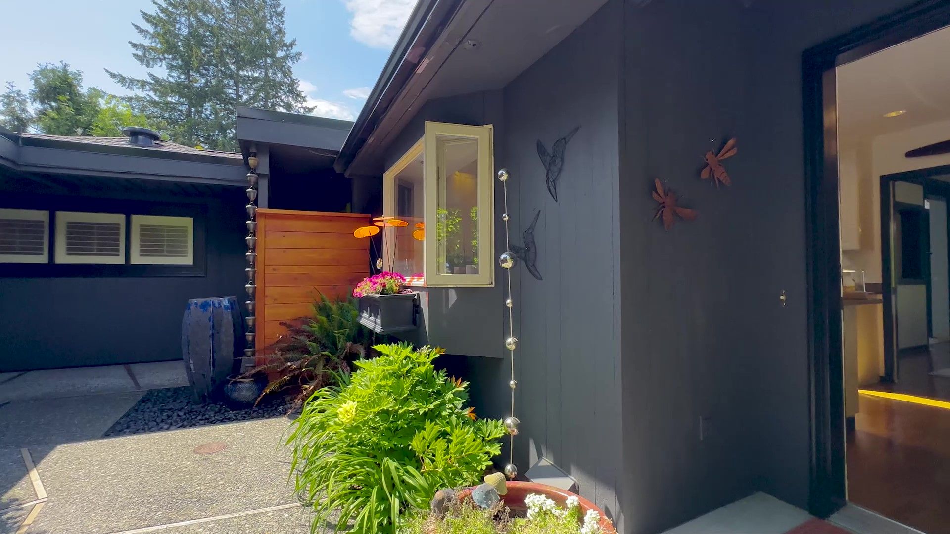 Courtyard Between Detached Garage and House