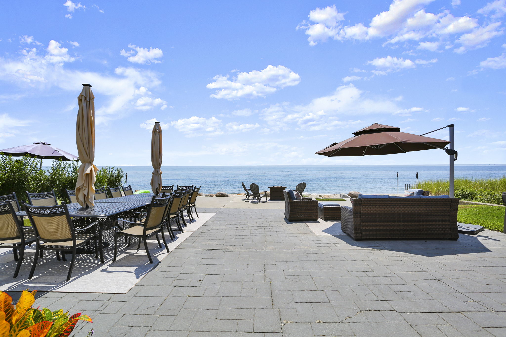 003Patio setup seats 16 every day w room to spare!  Entire Patio replaced w/NEW Stamped Concrete in 2021 (check year)