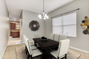 Virtually Staged Dining Room