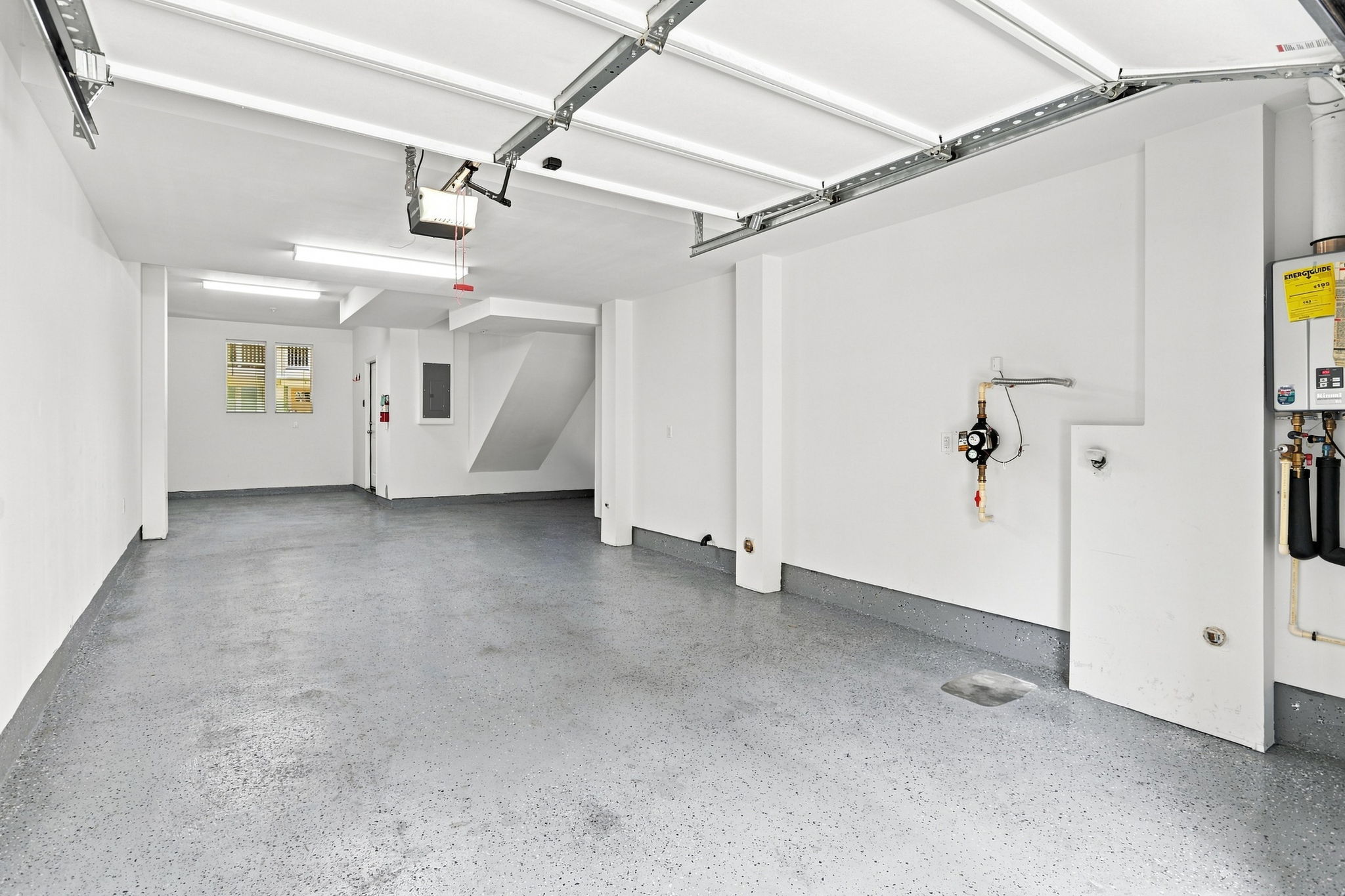 Finished Garage with Epoxy Floor