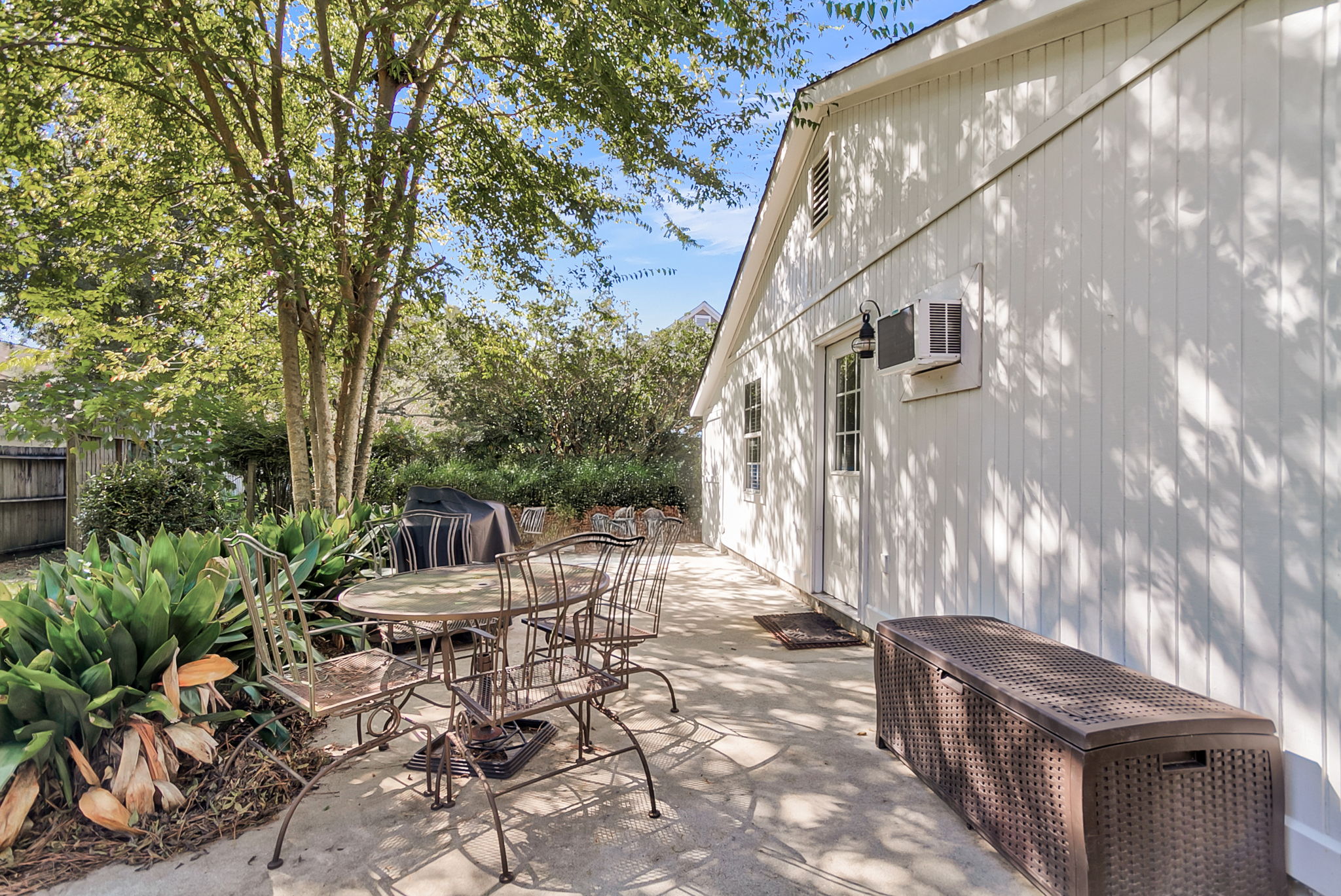 Back patio area of the Magnolia