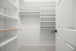 2nd walk in closet in master bedroom