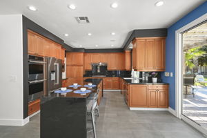 updated appliances in kitchen