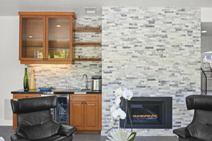 wet bar off family room