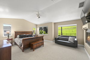 large spacious master bedroom with fabulous view