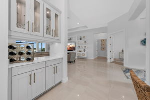 Kitchen Pass Through - Foyer - Living