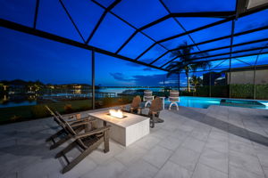 Fire Pit Pool - NIGHT