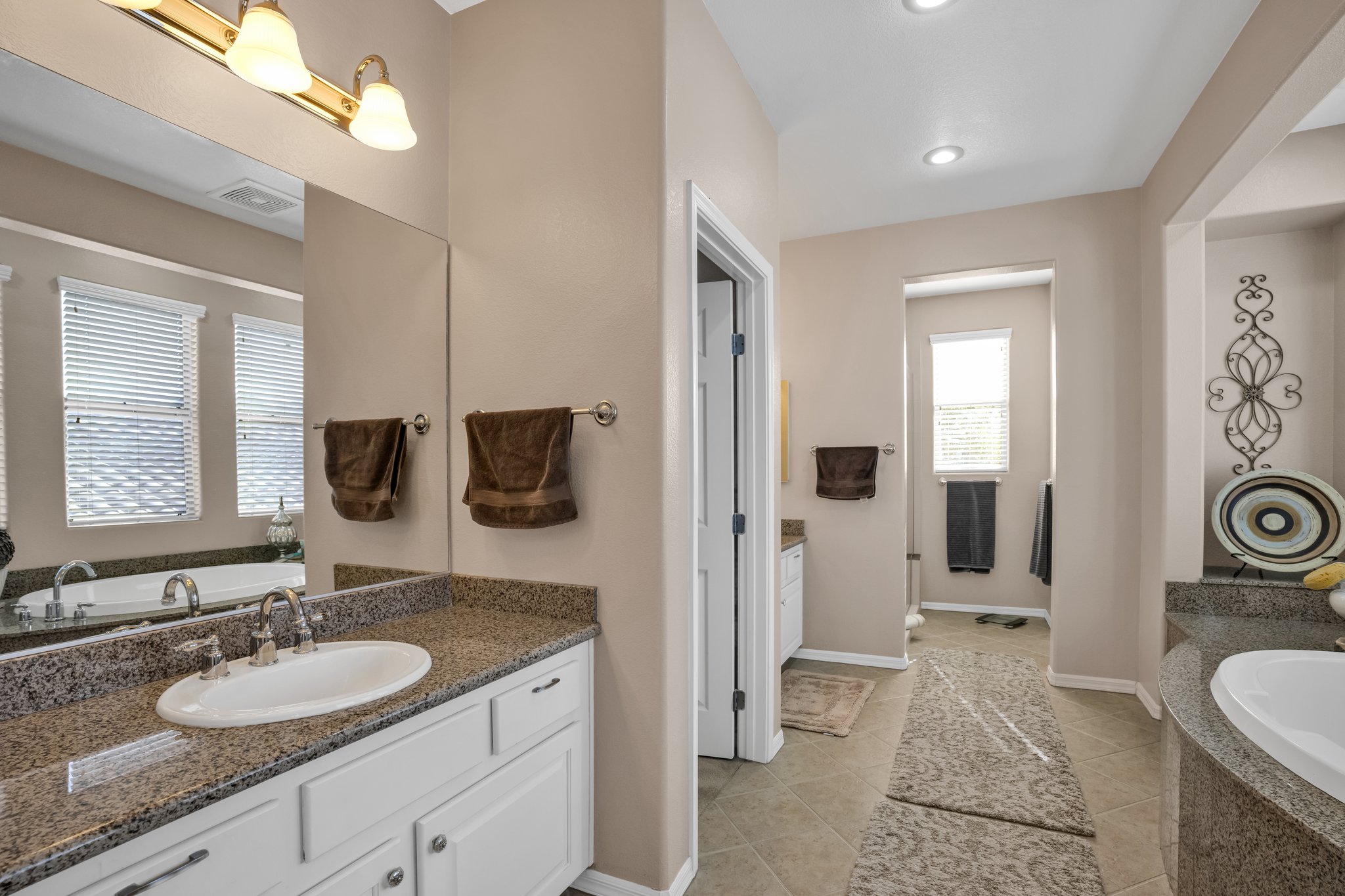 Separate Dual vanity Master Bath