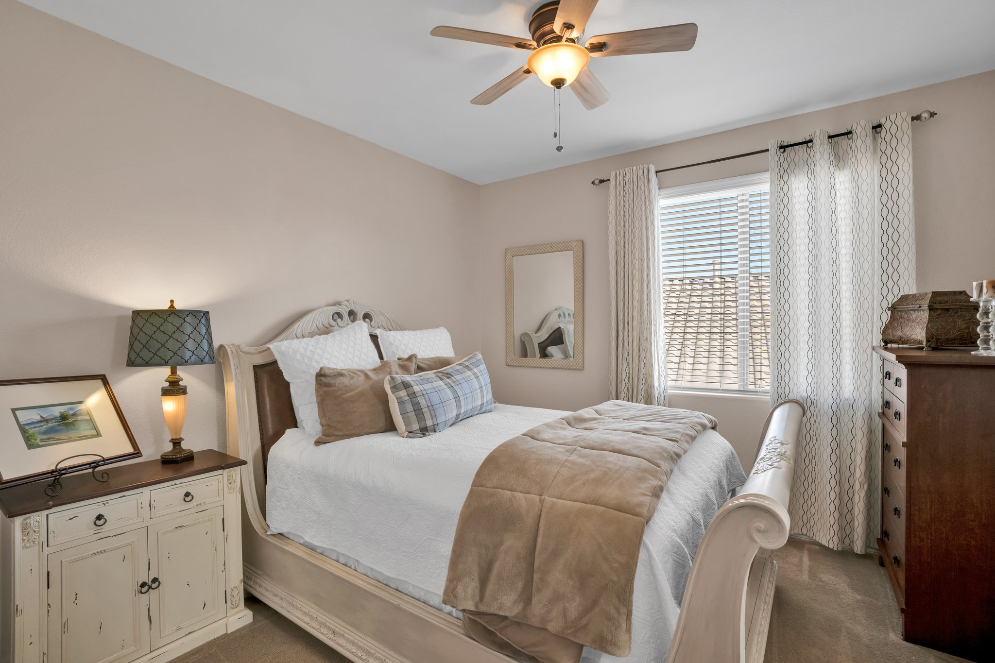 Bedroom 2 with oversized queen bed