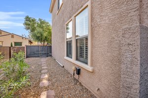 Gated Exterior Rear Yard Entrance