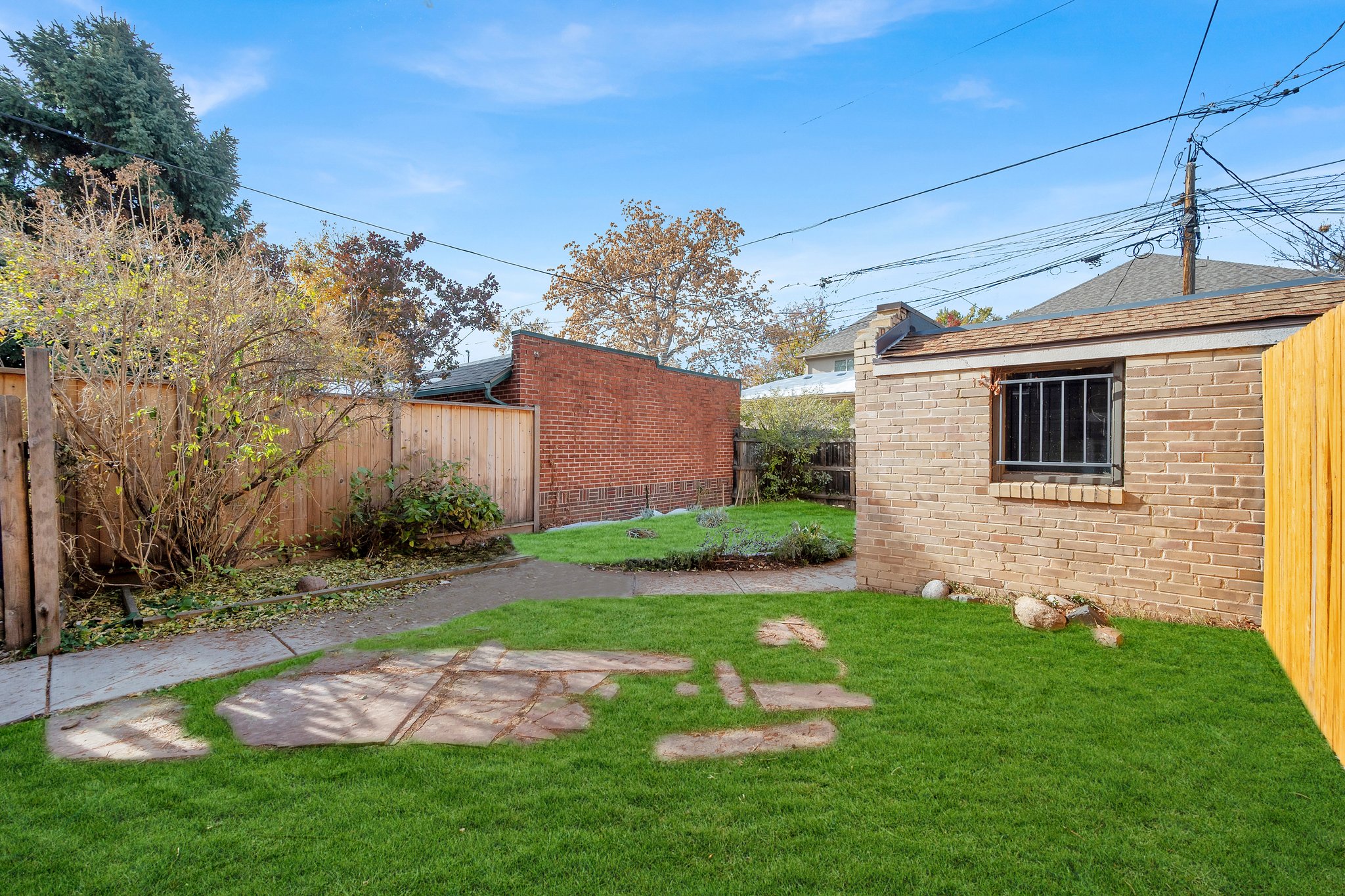 Detached Garage and Backyard Space