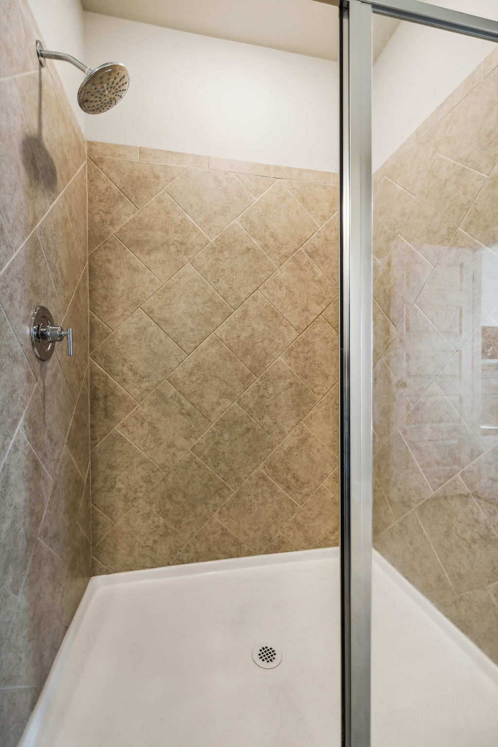 Tiled walk in shower