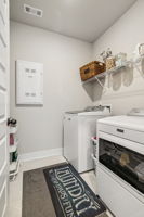 Smart panel in tiled laundry room