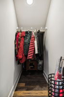 Walk in coat/storage closet on main floor