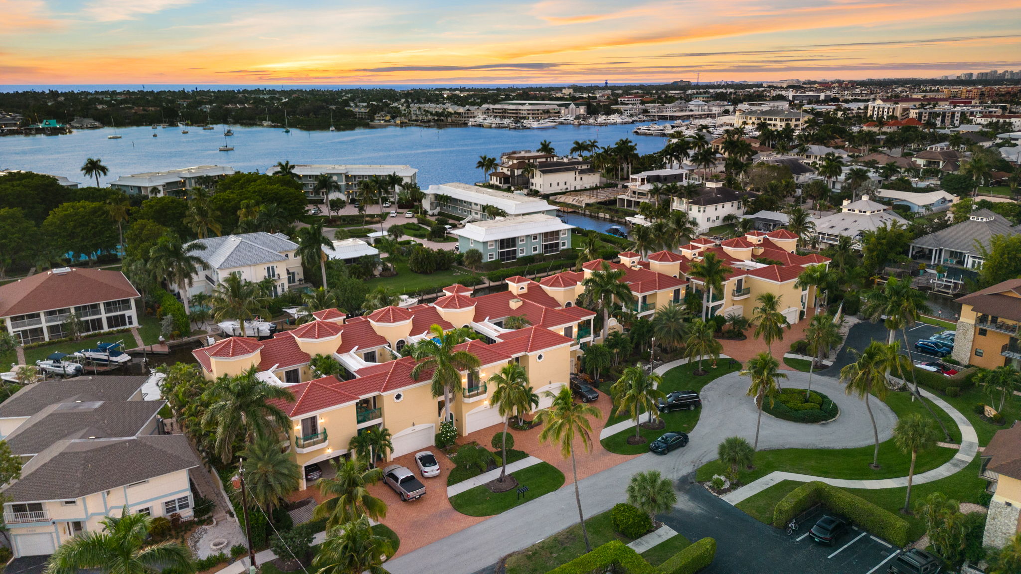 Aerial Front Exterior