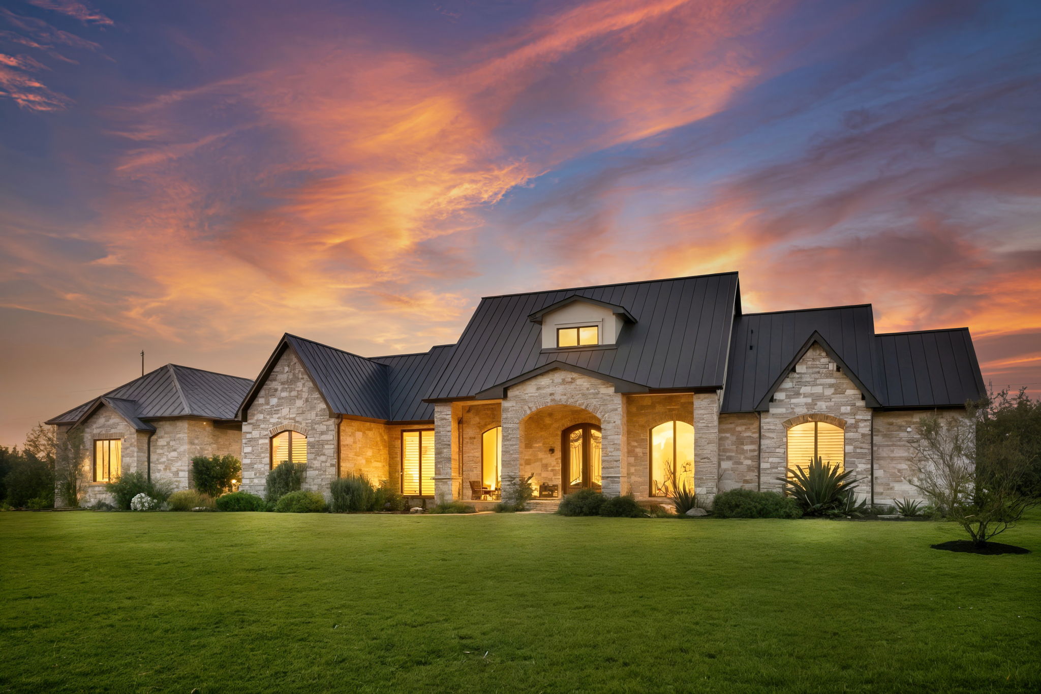 Front of Home Virtual Twilight