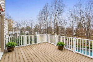 Rear Deck overlooking Pool Area