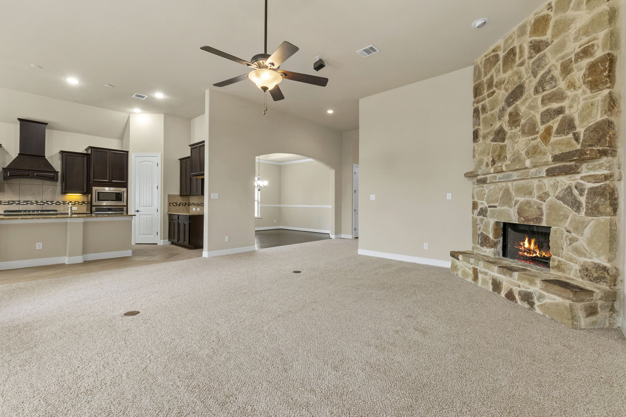 Living Room open to Formal Dining