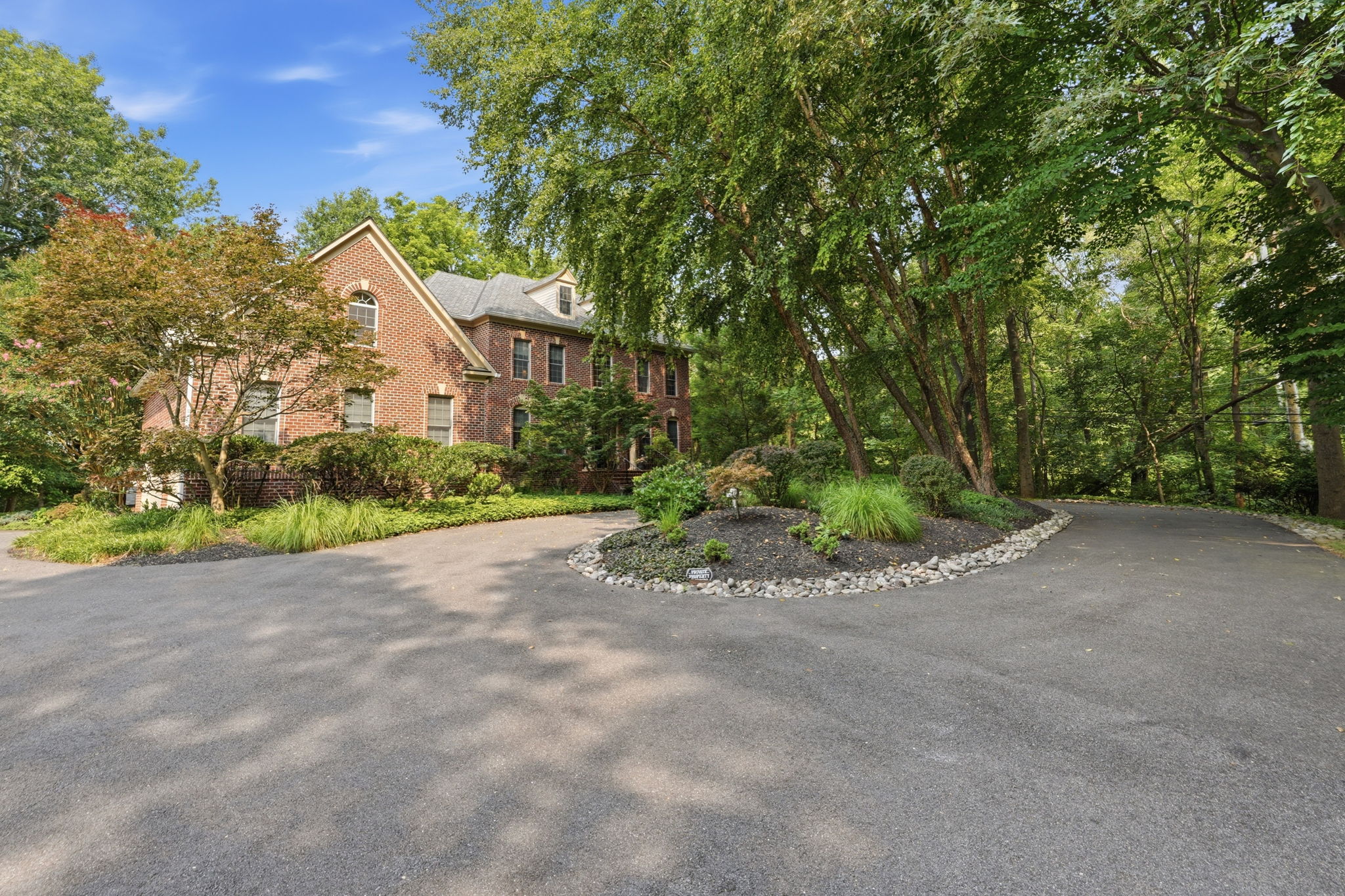With Circular Driveway