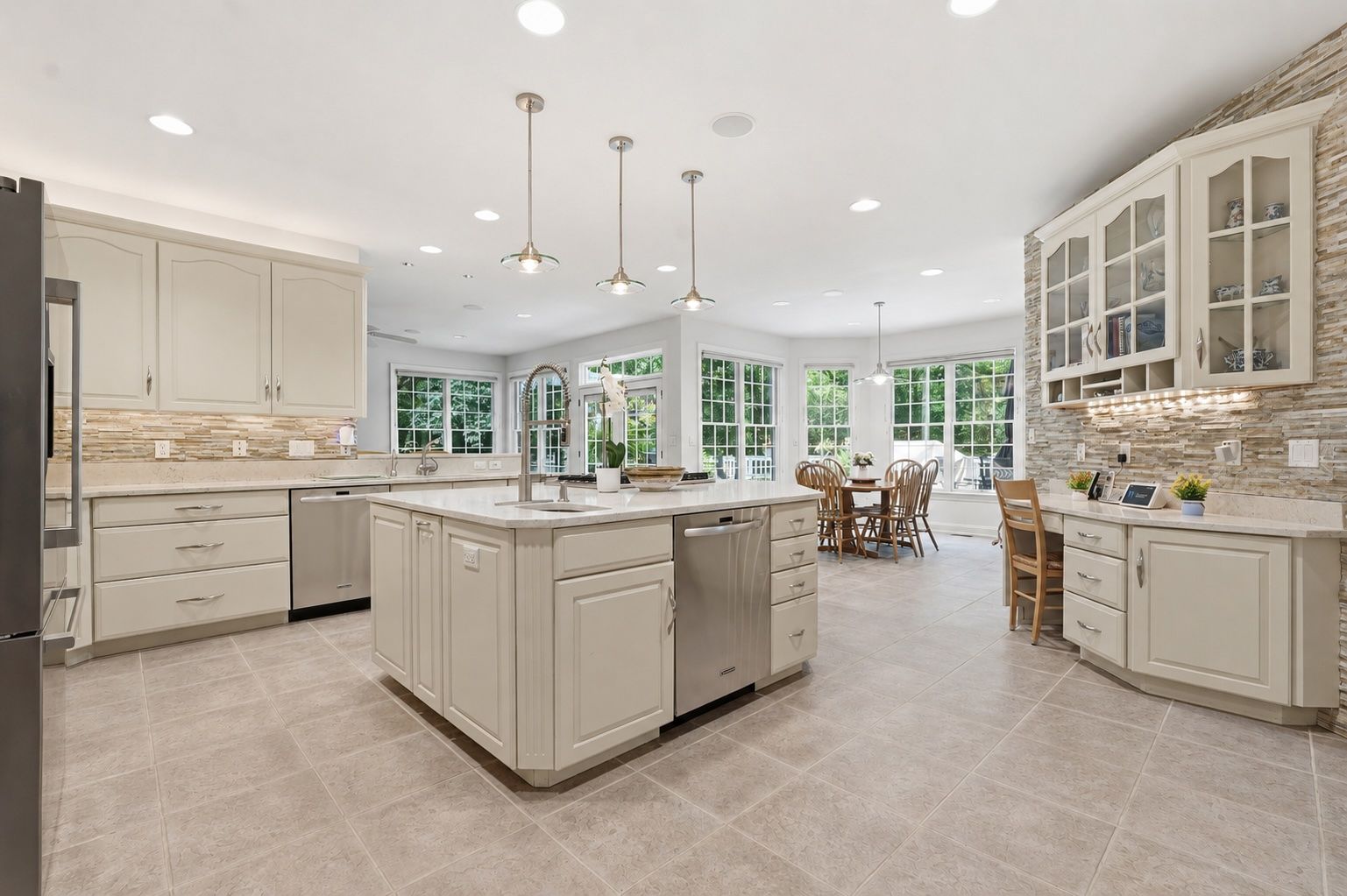 Chef's Gourmet Kitchen with Expansive Center Island