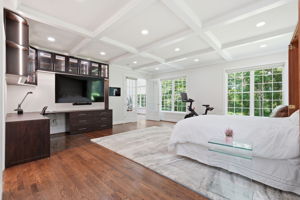 Main Level Alternate Primary Suite with Custom Built-ins