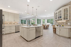 Chef's Gourmet Kitchen with Expansive Center Island