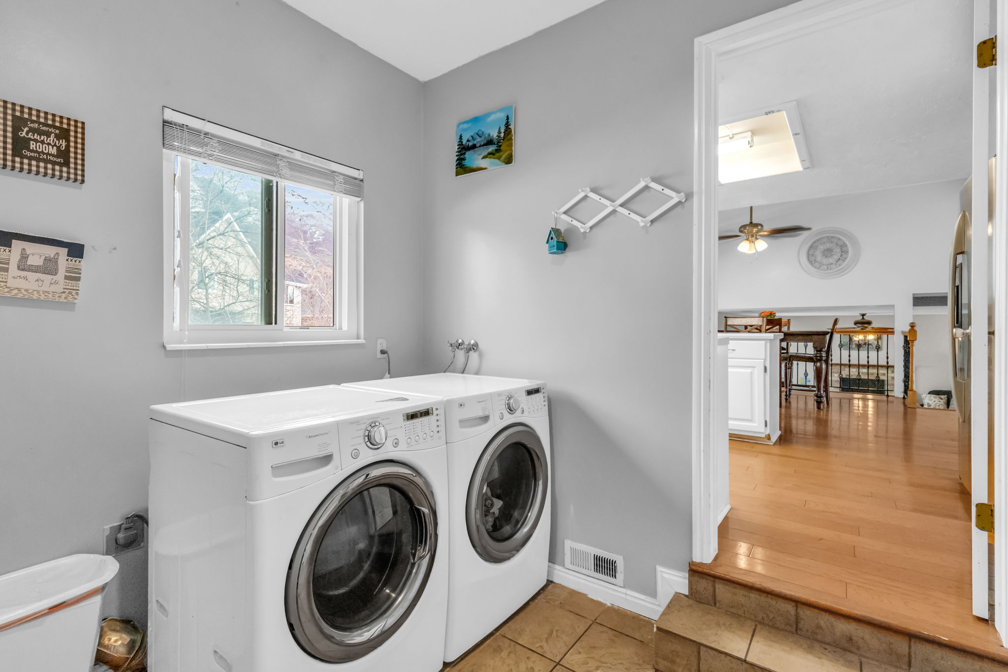 Laundry and mud room