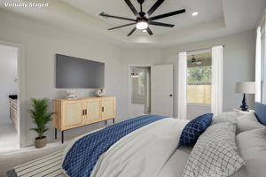 Primary Bedroom:  Virtually Staged