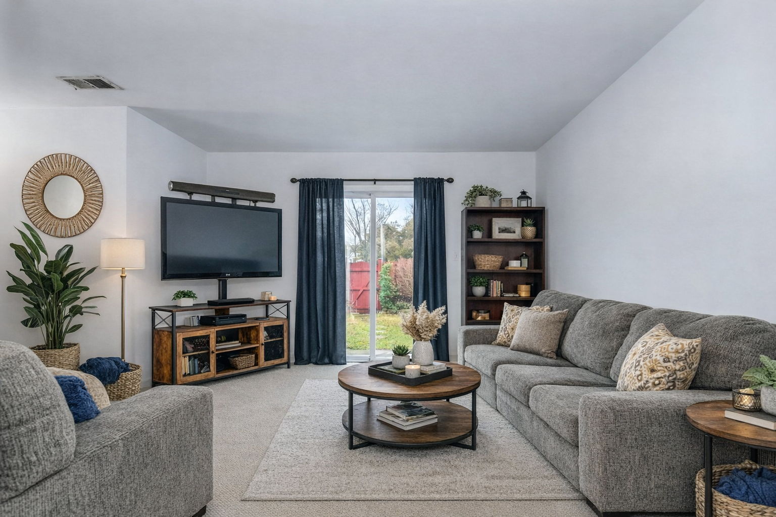 Family room - virtually staged