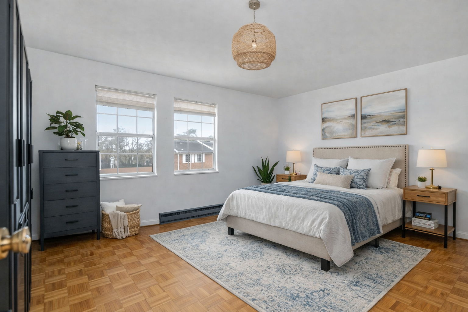 Primary bedroom - virtually staged