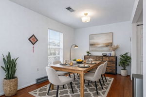 Separate dining room-virtually staged
