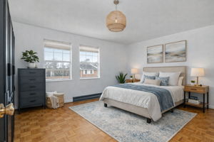 Primary bedroom - virtually staged