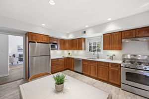 Renovated Kitchen leading to Family Room