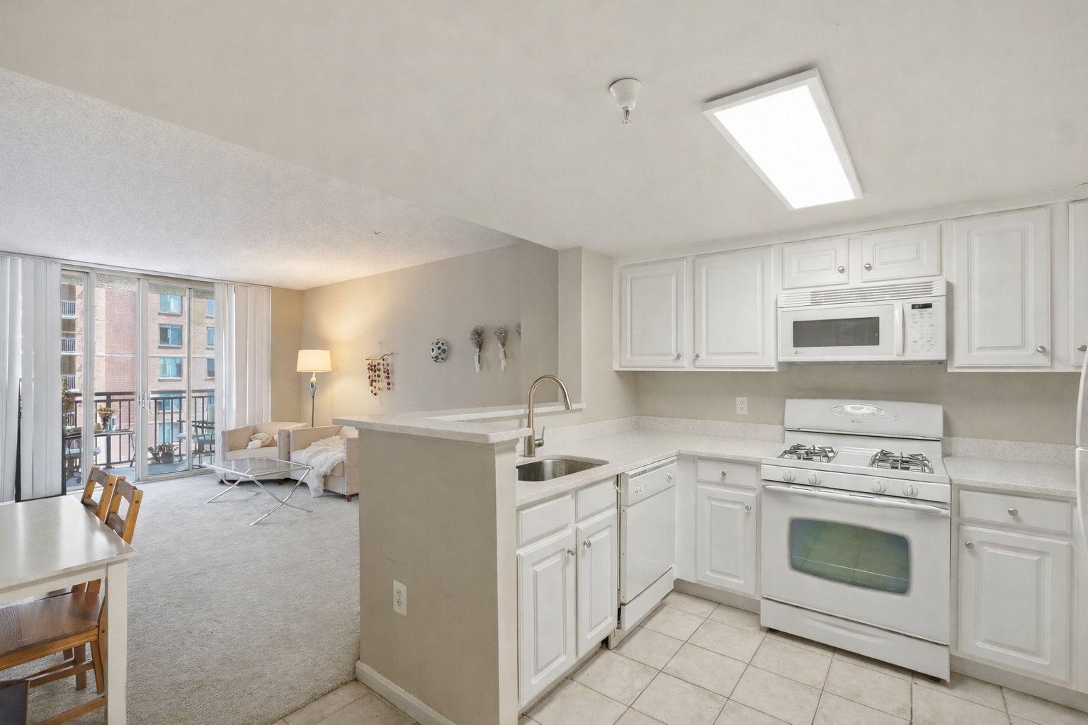 Kitchen Open to Living