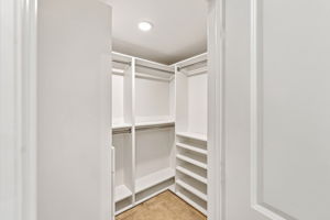 one of the Primary walk-in closets
